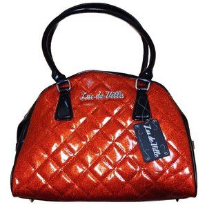 Lux De Ville Rockabilly Red Sparkle Purse Y2K Vintage NWT